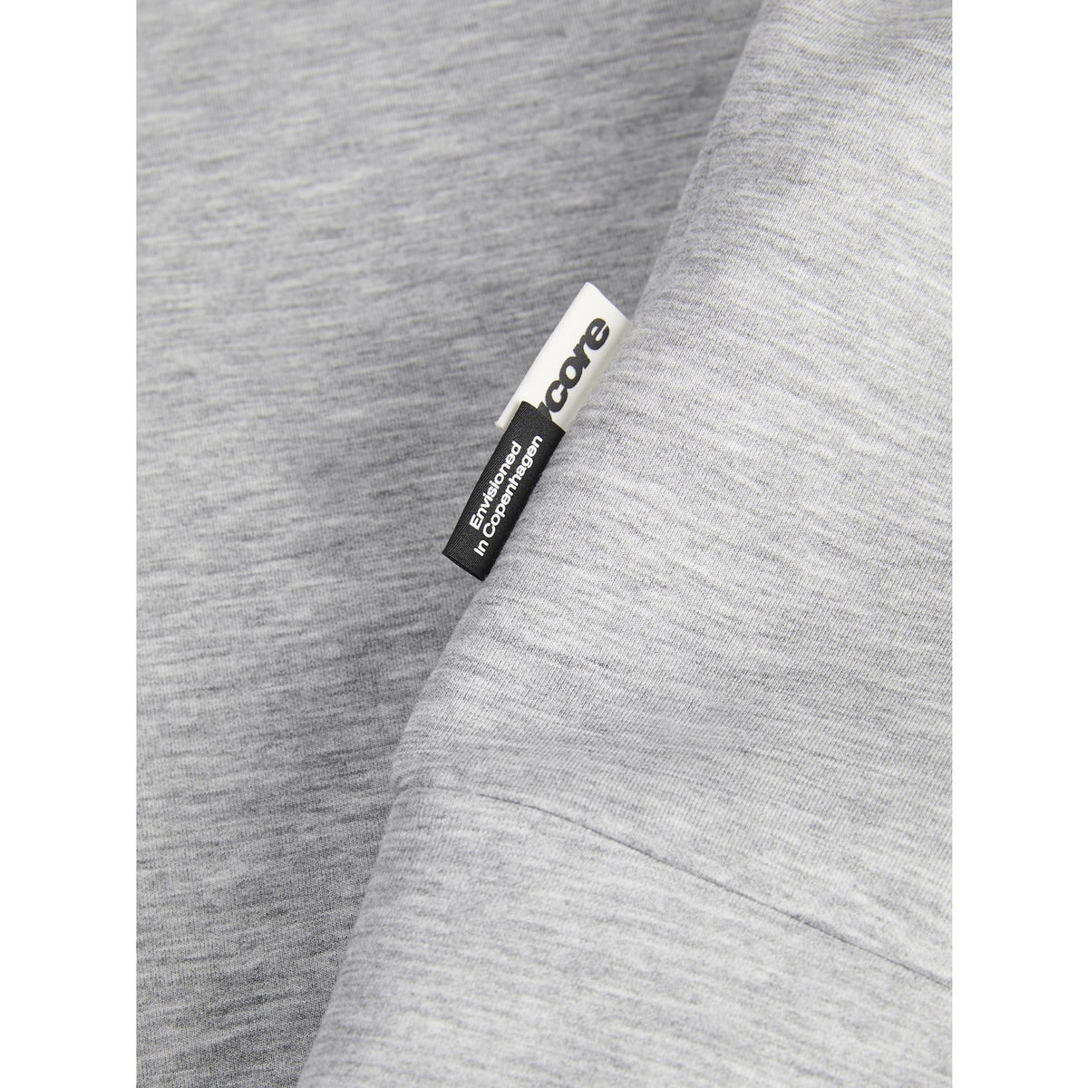 Jack & Jones Junior Light Grey Melange New Jcolegacy Sweat Scuba Crew Neck Jnr