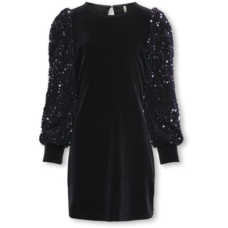 kids ONLY Black Kogconfidence L/S Sequins Kjole Jrs