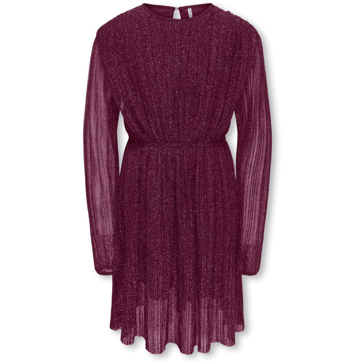 kids ONLY Rumba Red Silver Lurex Kogglam Ls Kjole Jrs