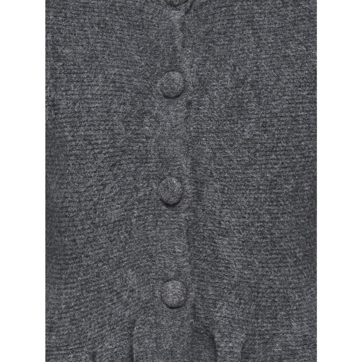 kids ONLY Dark Grey Melange Kogpiruet Ls Peplum Cardigan Knt