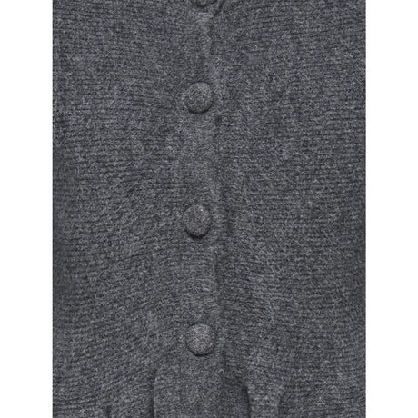 kids ONLY Dark Grey Melange Kogpiruet Ls Peplum Cardigan Knt