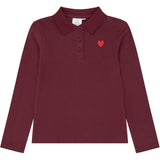 The New Burgundy Tn Tnvarena L_S Rib Polo