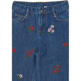 The New Medium Blue Denim Emb Tnvincetta Wide Fit Jeans