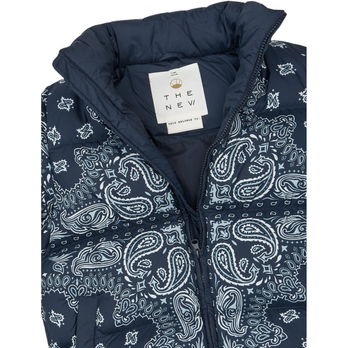 The New Navy Blazer AOP Tnullvar Puffer Jakke