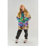 The New Metallic Multicolor Tnunicca Long Puffer Jakke