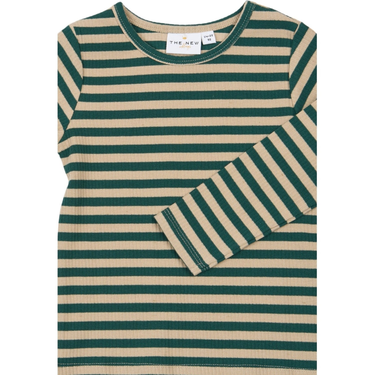 THE NEW Siblings June Bug Striped Tnstfro L_S Rib Tee
