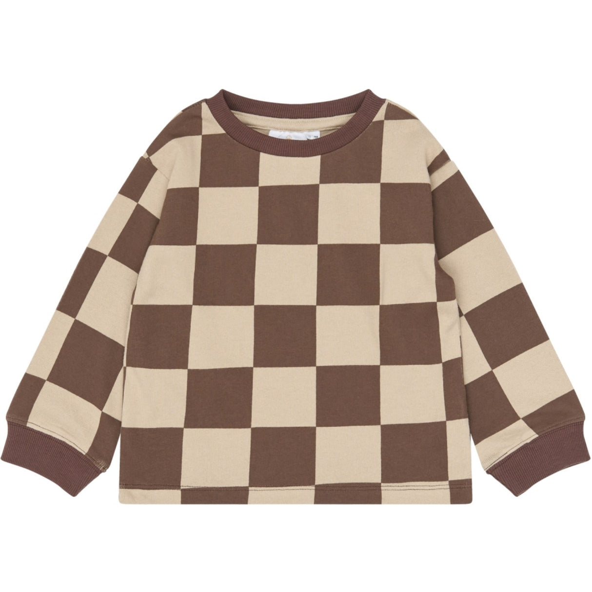 THE NEW Siblings Chestnut Check Tnstvebbo Os Sweatshirt