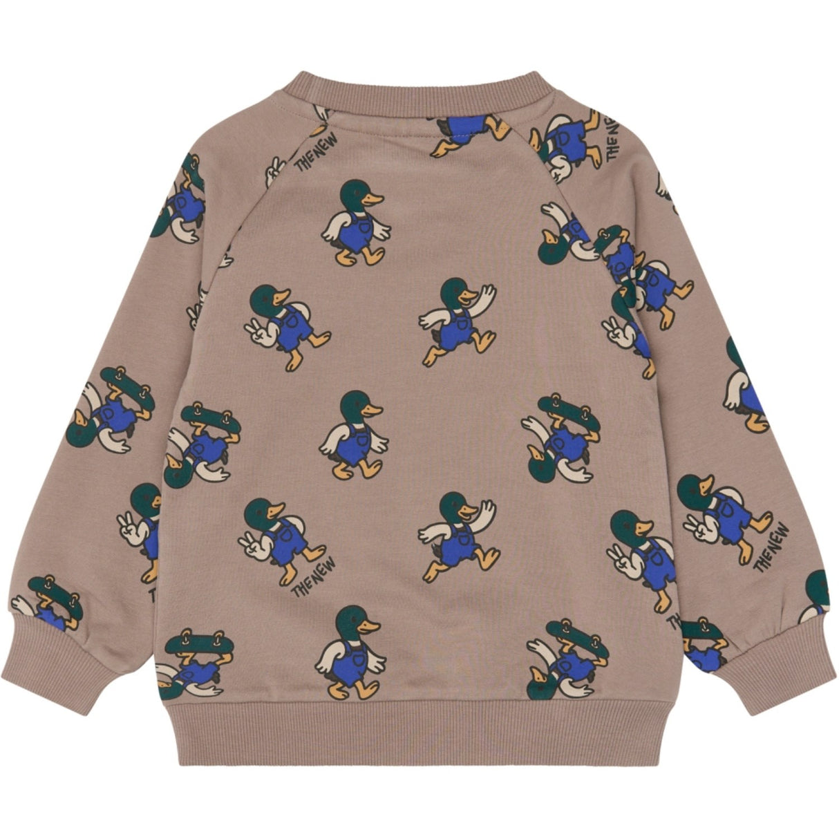 THE NEW Siblings Taupe Gray AOP Tn Tnstvhil Sweatshirt