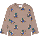 THE NEW Siblings Taupe Gray AOP Tn Tnstvaldemar L_S Rib Tee