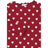 The New Rio Red AOP Tn Tnholiday Red Heart Rib Night Sæt