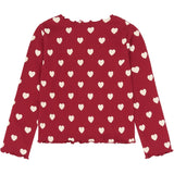 The New Rio Red AOP Tn Tnholiday Red Heart Rib Night Sæt