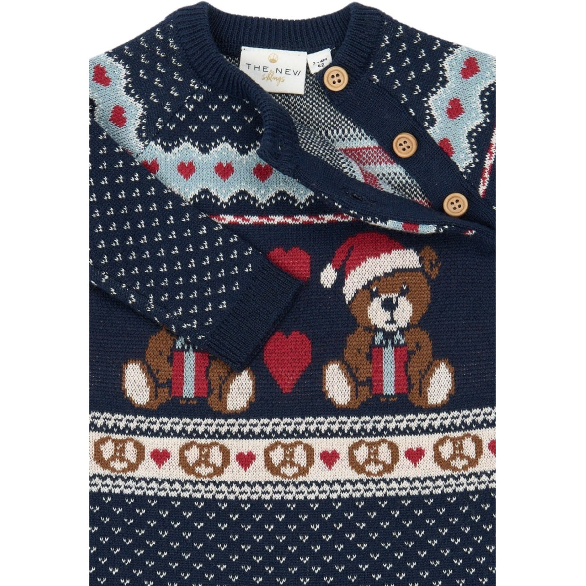 THE NEW Siblings Multi Colour Tnsbholiday Jacquard Buksedragt