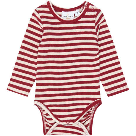 THE NEW Siblings Rio Red Striped Tn Tnsbfro L_S Rib Body