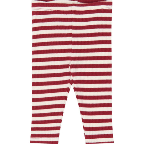 THE NEW Siblings Rio Red Striped Tn Tnsbfro Rib Leggings
