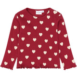 THE NEW Siblings Rio Red AOP Tn Tnstholiday Red Heart Rib Night Sæt