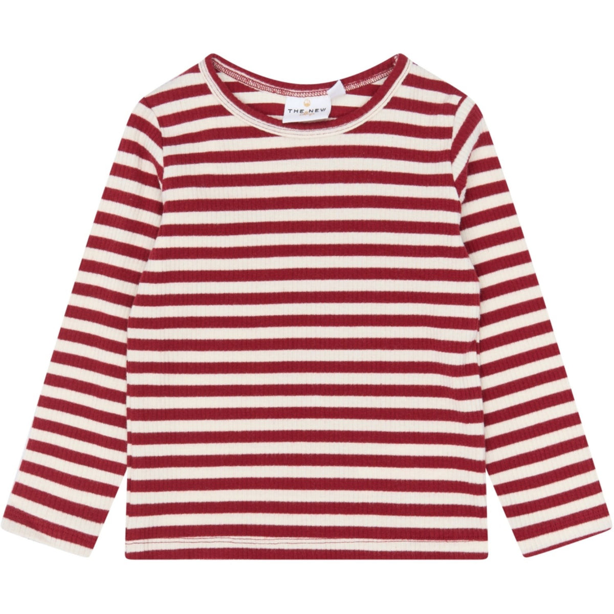 THE NEW Siblings Rio Red Striped Tn Tnstfro L_S Rib Tee