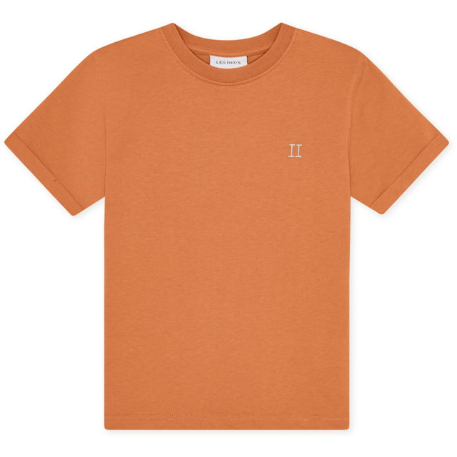 Les Deux Kids Raw Sienna Orange Core Contrast T-Shirt KIDS