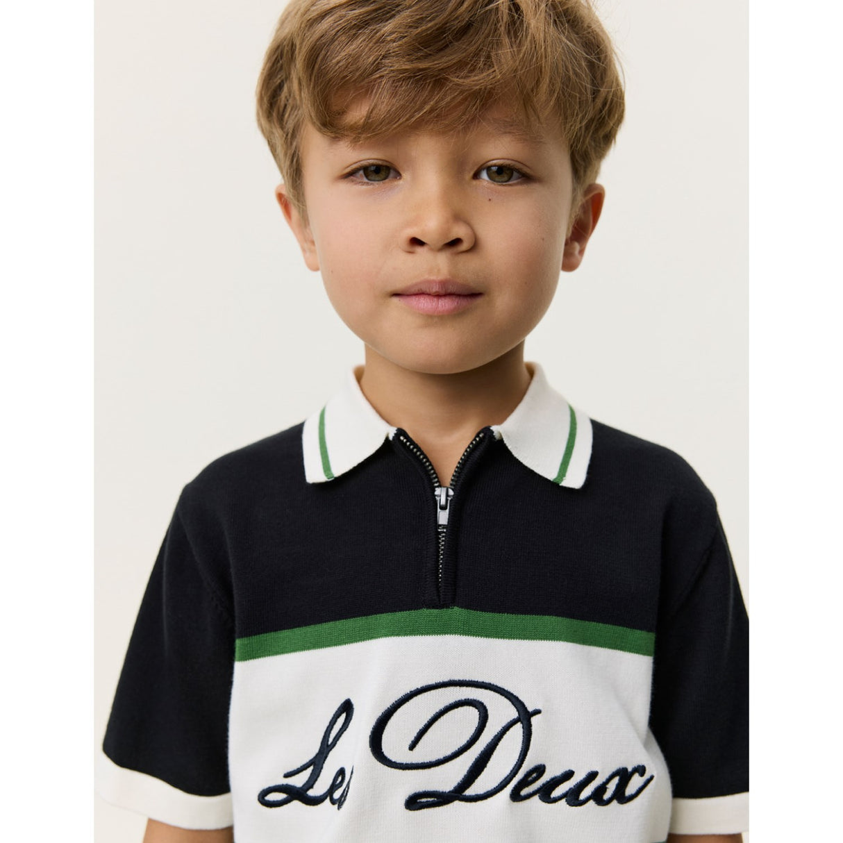 Les Deux Kids Tap Shoe Black Strikket Lynlås Polo KIDS