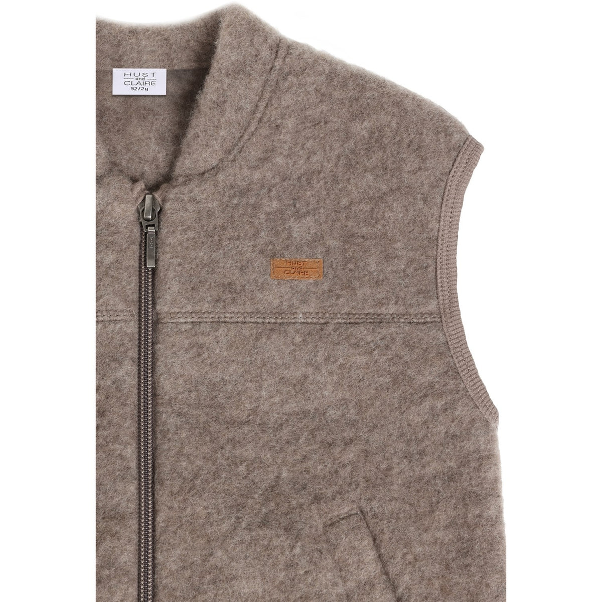 Hust & Claire Deer Melange Emilo Zip Uld