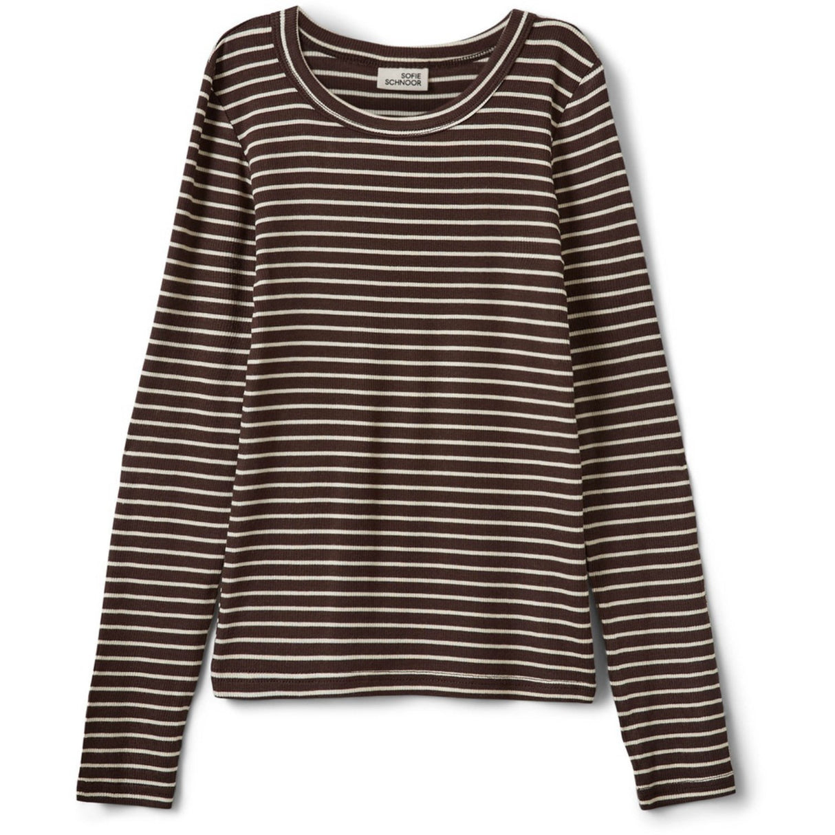 Sofie Schnoor Brown Striped Petriciasy T-Shirt Long Sleeve