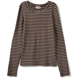Sofie Schnoor Brown Striped Petriciasy T-Shirt Long Sleeve