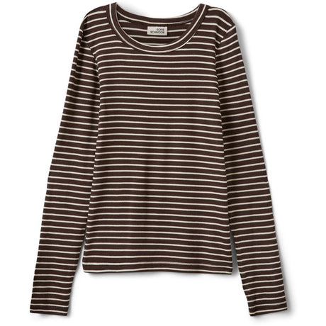 Sofie Schnoor Brown Striped Petriciasy T-Shirt Long Sleeve