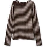 Sofie Schnoor Brown Striped Petriciasy T-Shirt Long Sleeve