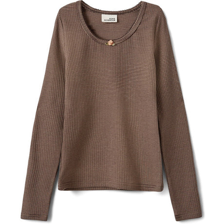 Sofie Schnoor Brown Striped Petriciasy T-Shirt Long Sleeve