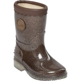 Sofie Schnoor Dark Brown Mellykb Rubber Støvle M/ Liining