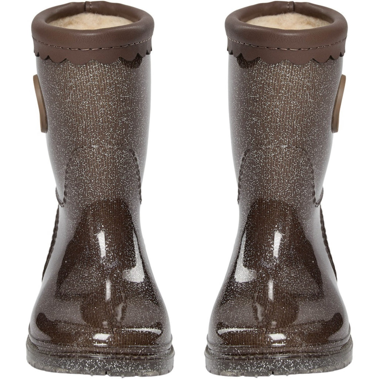 Sofie Schnoor Dark Brown Mellykb Rubber Støvle M/ Liining