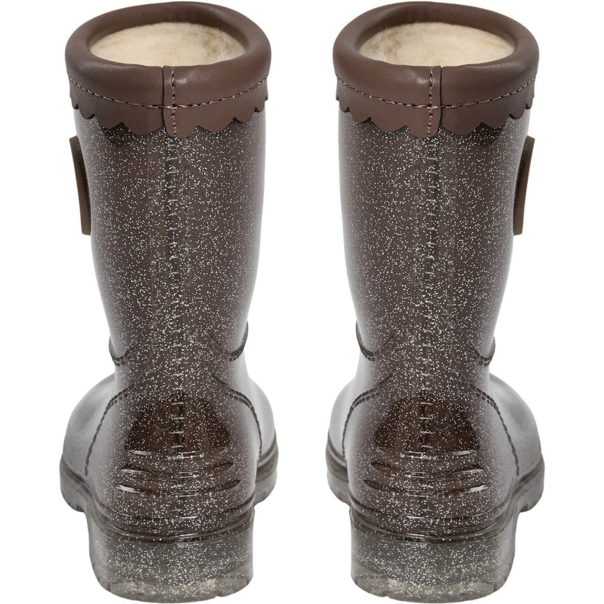 Sofie Schnoor Dark Brown Mellykb Rubber Støvle M/ Liining