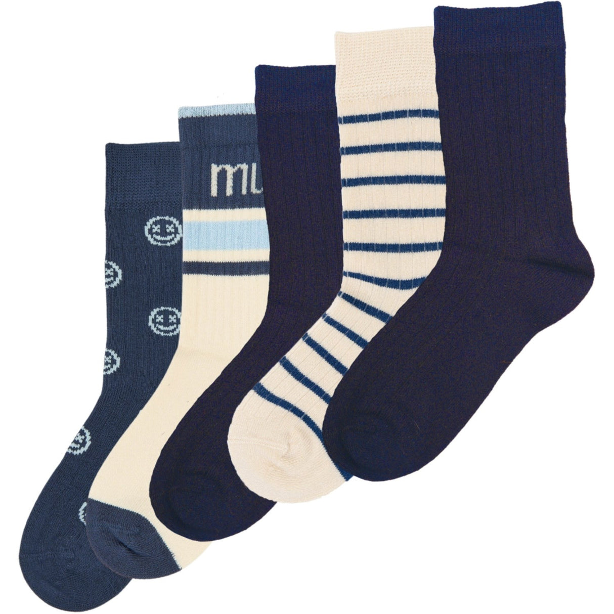minipop® Navy Mac Bambus Strømper 5-Pack