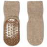 Gobabygo Light Brown Melange Bomuld Strømper Anti-Slip