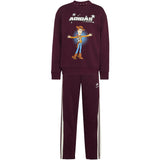 adidas Originals Maroon Off White Lk Dy Ts T Jog Sweat Sæt