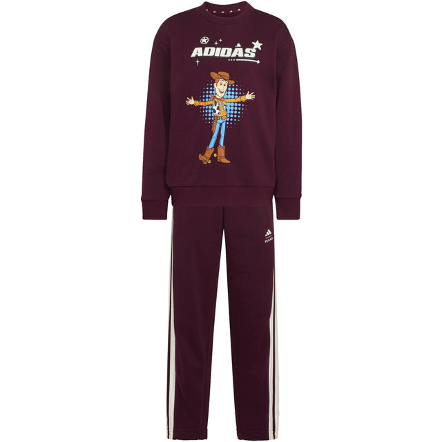 adidas Originals Maroon Off White Lk Dy Ts T Jog Sweat Sæt