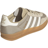 adidas Originals Khaki Three Off White Gold Met. Gazelle Indoor J Sneakers