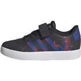 adidas Originals Core Black Team Royal Blue Violet Vl Court Spider-Man El C Sneakers