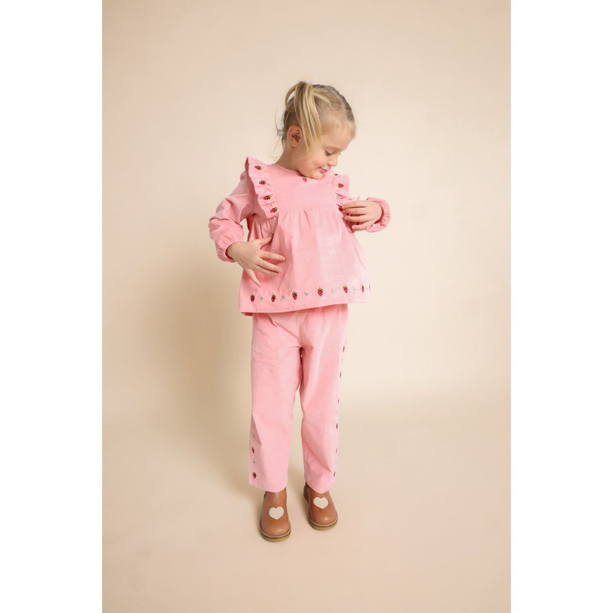 Flöss Warm Pink Belle Bluse
