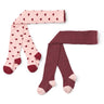 Flöss Cranberry-Pink Glitter 2-Pack Vera Strømpebukser 2-Pak