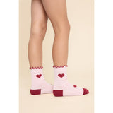 Flöss Cranberry Heart Mix 2-Pack Vigga Strømper 2-Pak