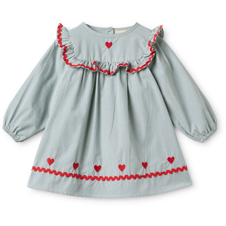 Flöss Light Blue Gingham Ellis Kjole