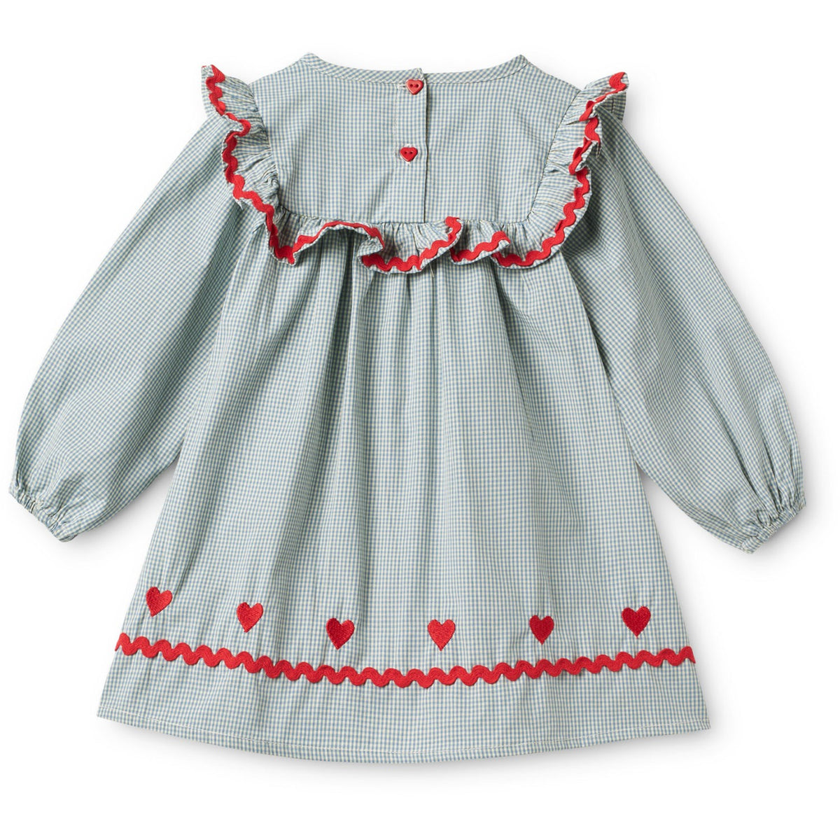 Flöss Light Blue Gingham Ellis Kjole