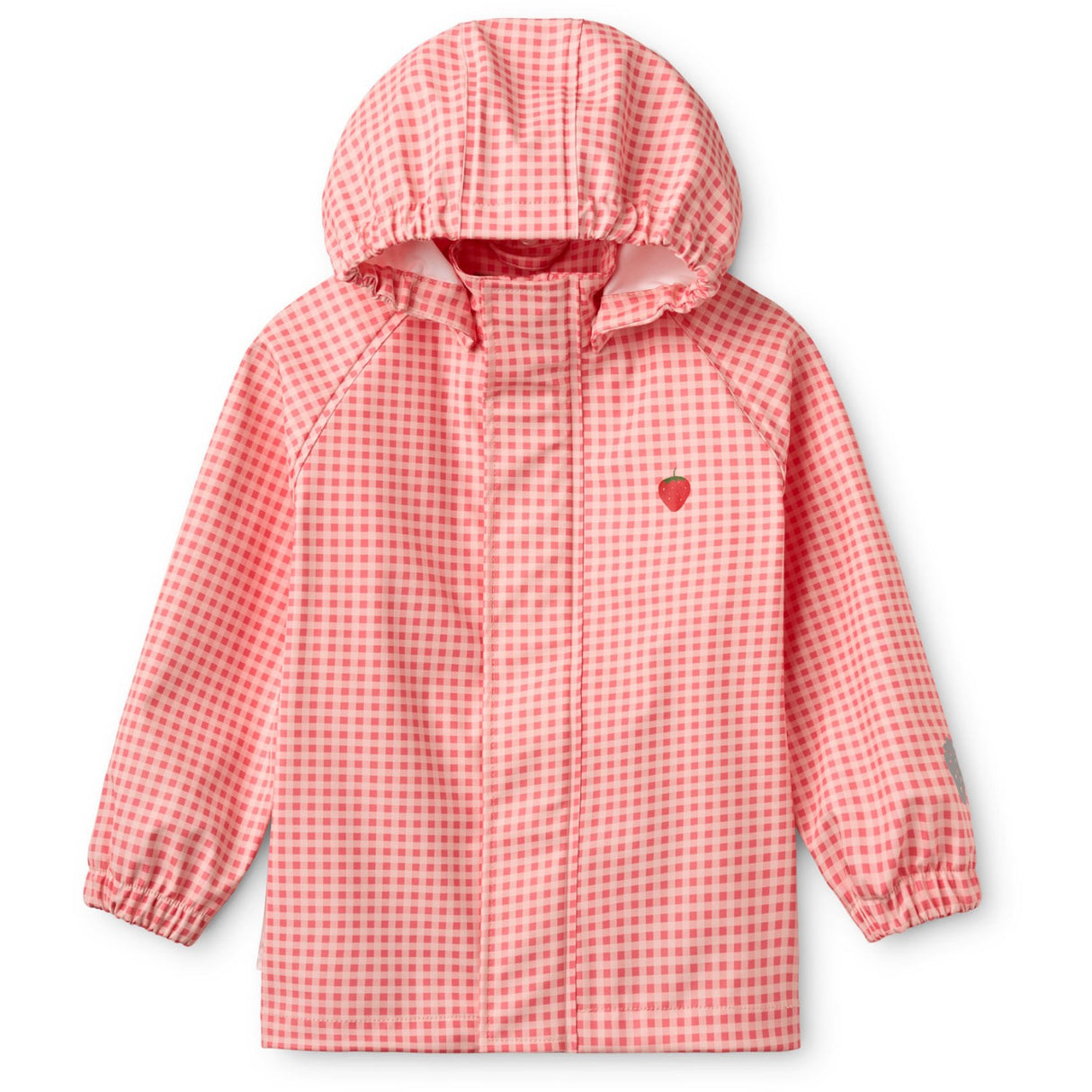 Flöss Pink Rose Gingham Dew Regntøj Sæt