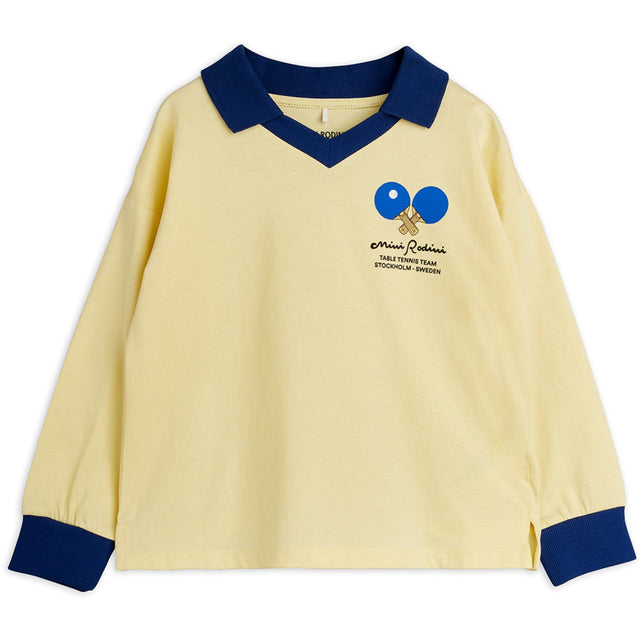 Mini Rodini Yellow Table Tennis Sp Krave Ls Top