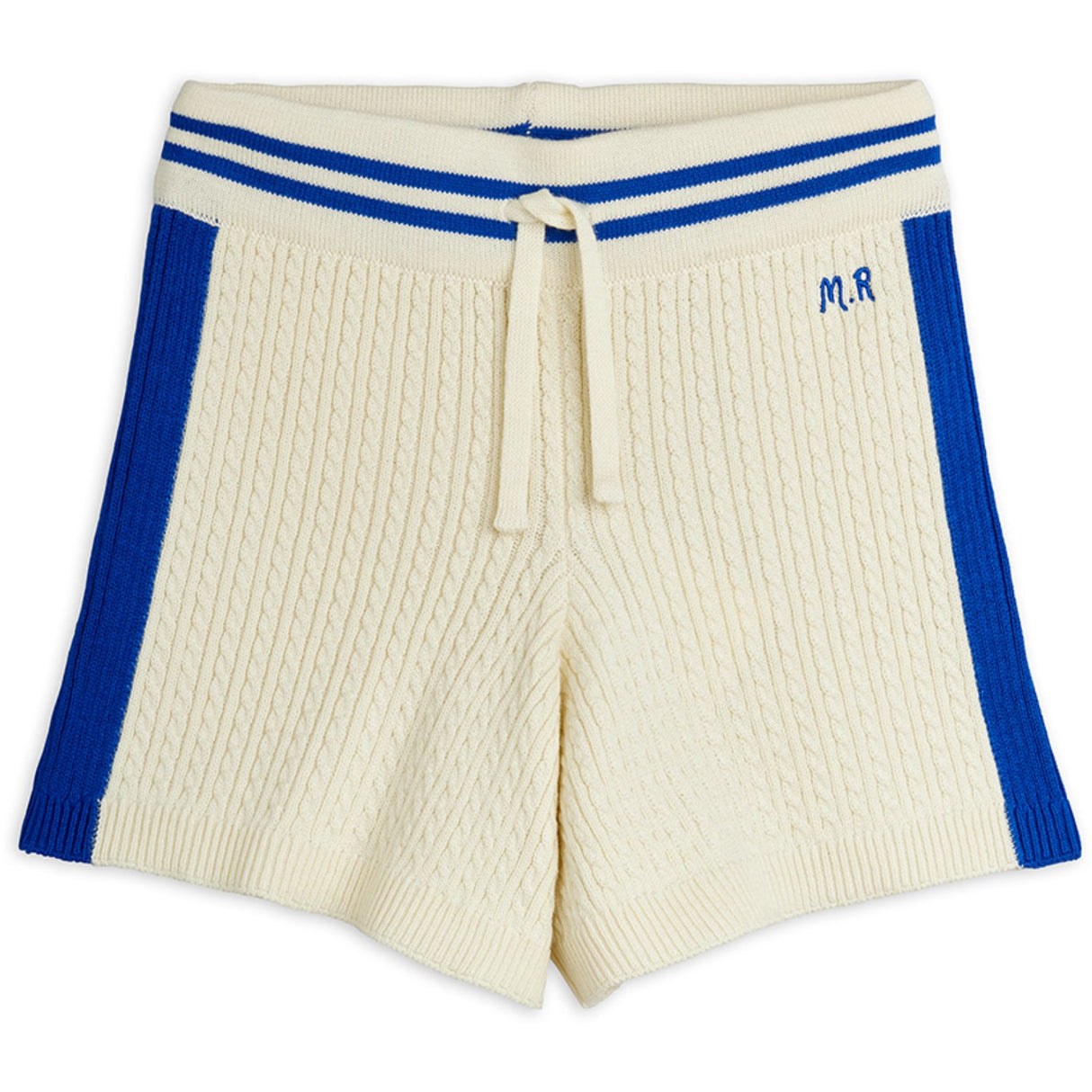 Mini Rodini Off-White Cable Strik Shorts