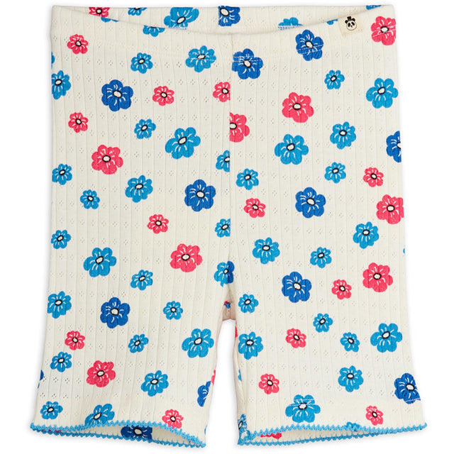 Mini Rodini Multi Flowers Aop Picot Edge Pointelle Bike Shorts