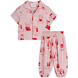 Mini Rodini Pink Minibabies Aop Baby Sæt