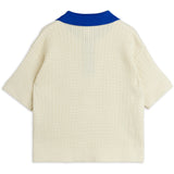 Mini Rodini Off-White Cable Strik Polo Skjorte