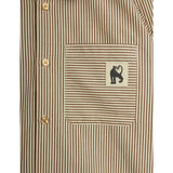 Mini Rodini Brown Poplin Yd Ls Skjorte