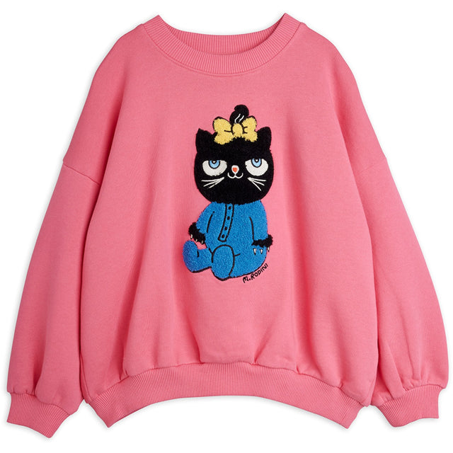 Mini Rodini Pink Kat Chenille Sweatshirt